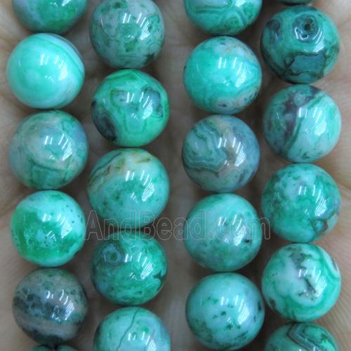 round green Crazy Agate Beads, dye