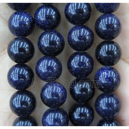 blue sandStone beads, round