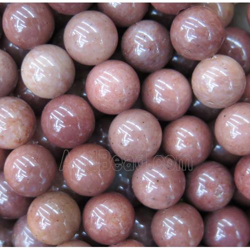 pink Chalcedony Beads, round