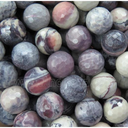 porcelain Jasper beads, faceted round