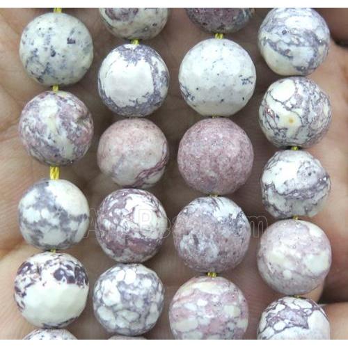 American Turquoise beads, faceted round