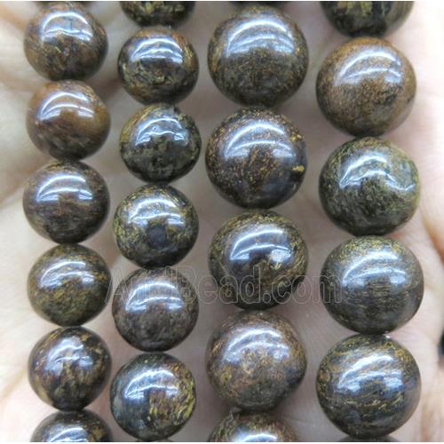 round Bronzite Beads