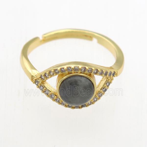 Labradorite Rings, copper, gold plated