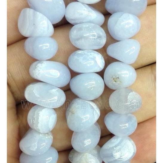 blue lace agate beads chip