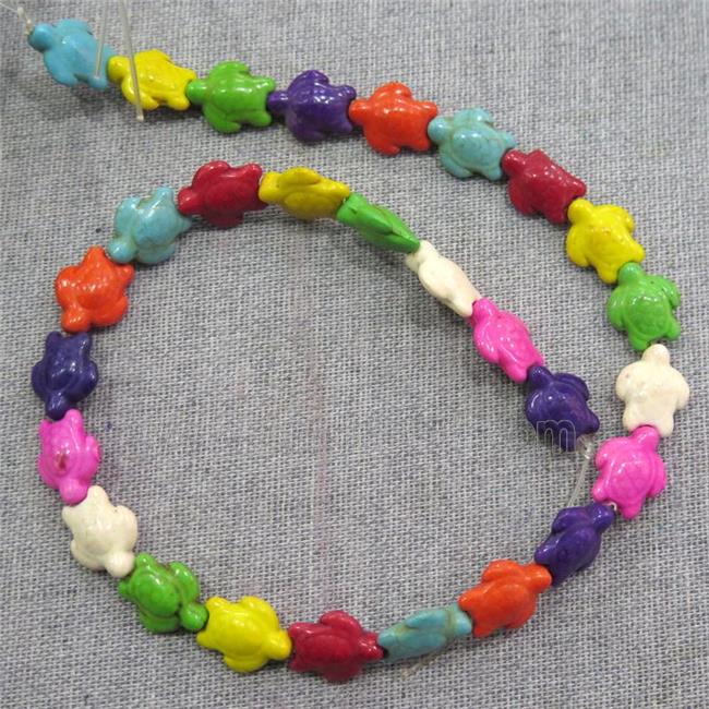 synthetic Turquoise tortoise beads, mix color