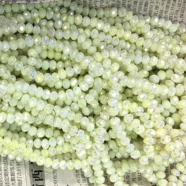 chinese crystal glass beads, faceted rondelle