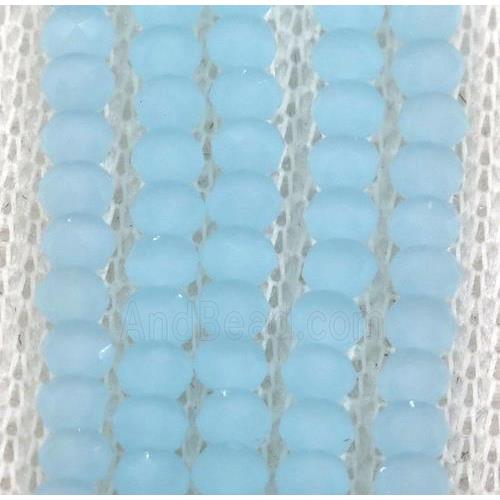 blue chinese crystal glass beads, faceted rondelle