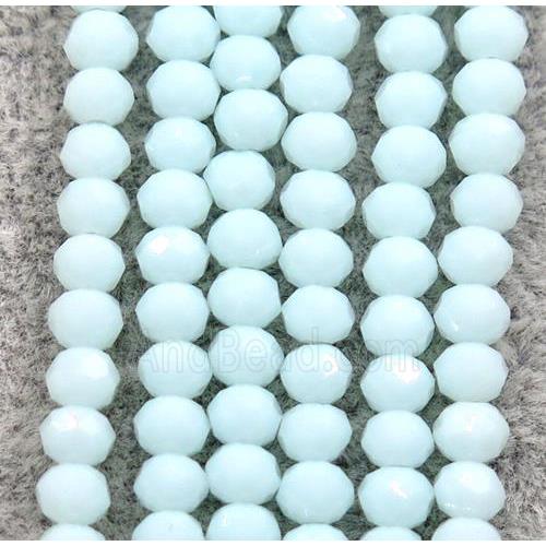 blue chinese crystal glass beads, faceted rondelle