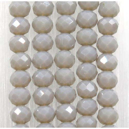 chinese crystal glass beads, faceted rondelle