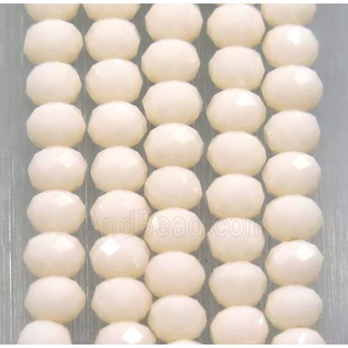 chinese crystal glass beads, faceted rondelle