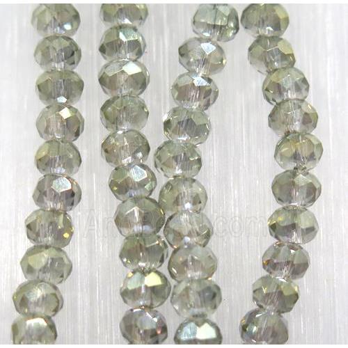 chinese crystal glass beads, faceted rondelle