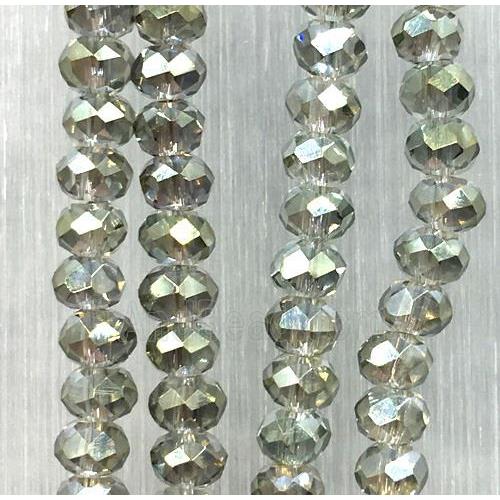 chinese crystal glass beads, faceted rondelle