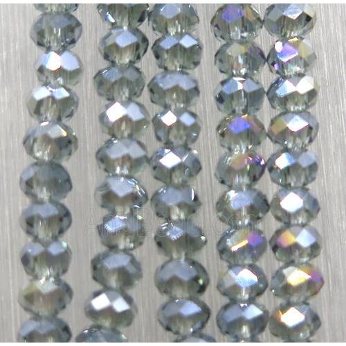 chinese crystal glass beads, faceted rondelle