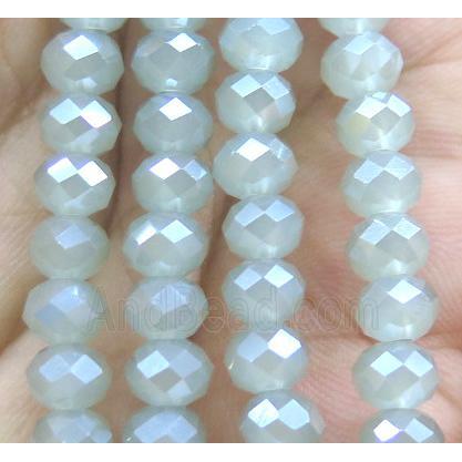 Chinese crystal glass bead, faceted rondelle