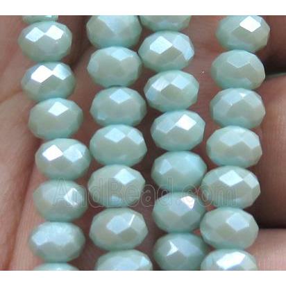Chinese crystal glass bead, faceted rondelle