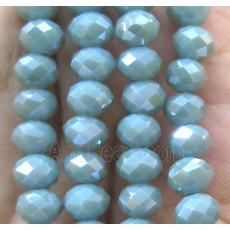 Chinese crystal glass bead, faceted rondelle
