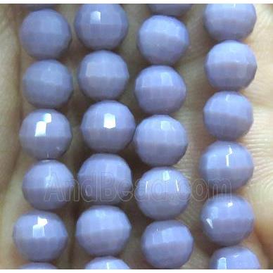 Chinese crystal glass bead, faceted round
