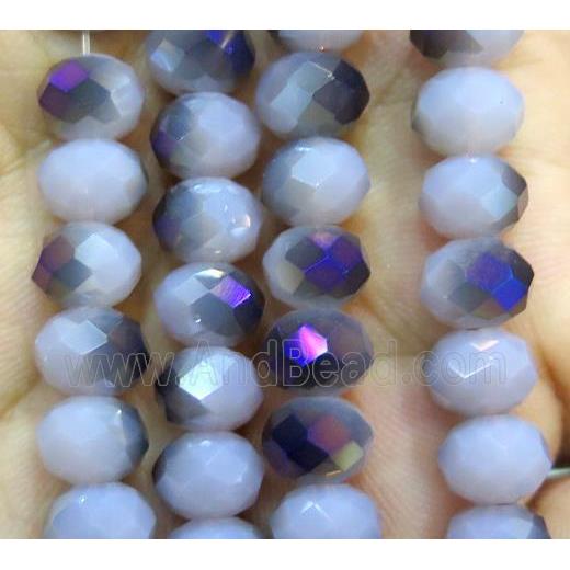 Chinese crystal glass bead, faceted rondelle