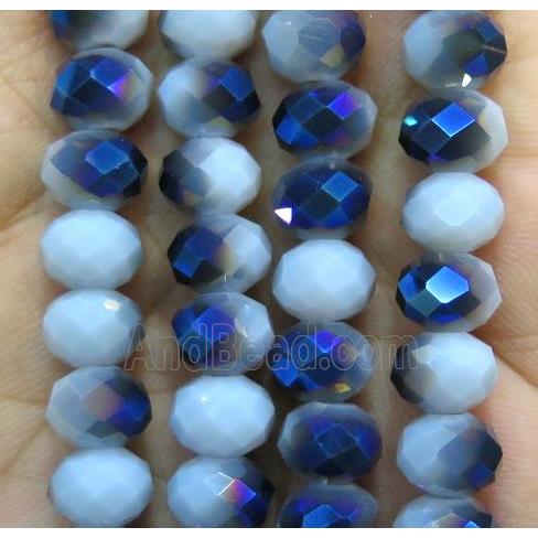 Chinese crystal glass bead, faceted rondelle