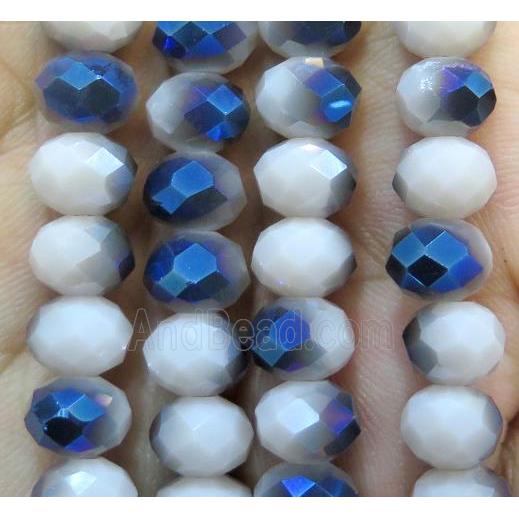 Chinese crystal glass bead, faceted rondelle