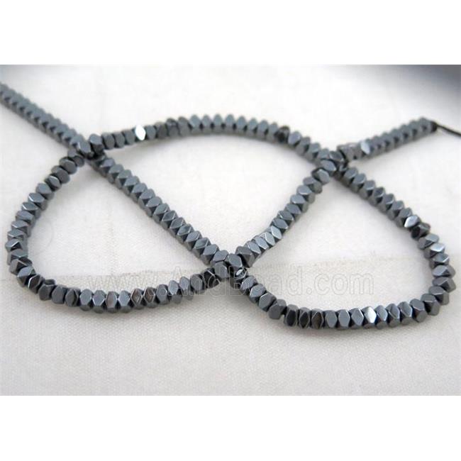 black hematite rhombic beads