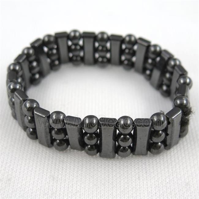 black Hematite bracelet, magnetic