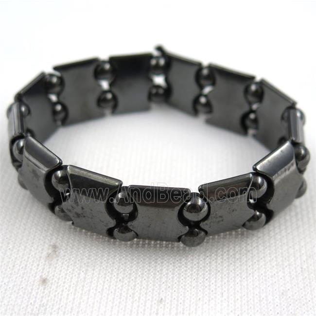 black Hematite bracelet, magnetic