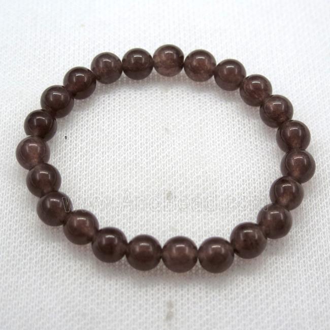 Stretch Jade bracelet, dye