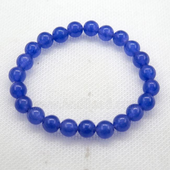 Stretch Jade bracelet, dye
