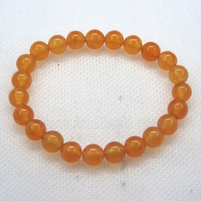 Stretch Jade bracelet, dye