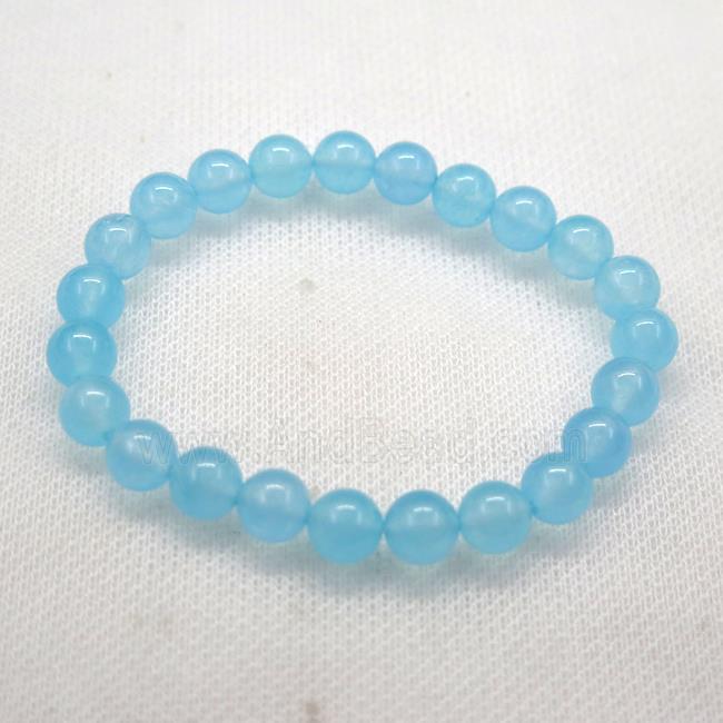 Stretch Jade bracelet, dye