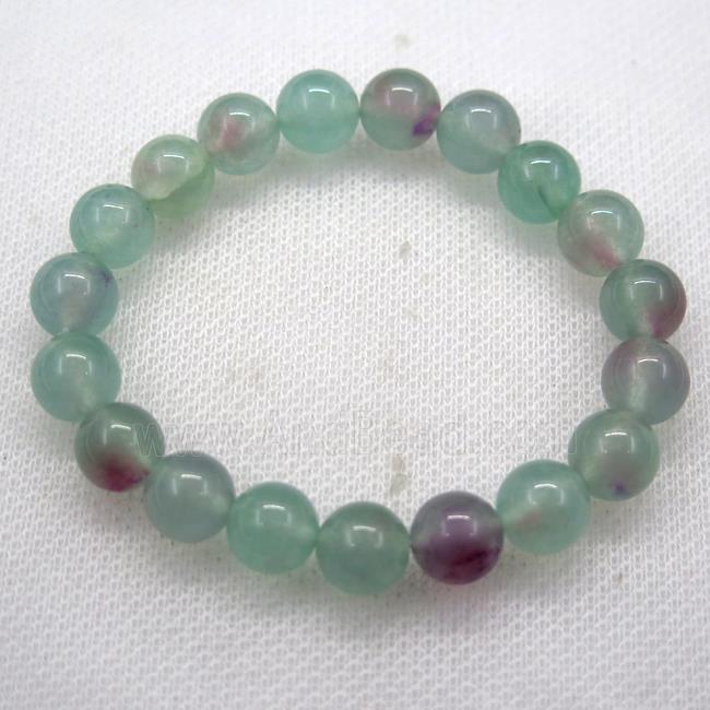Stretch Jade bracelet, dye