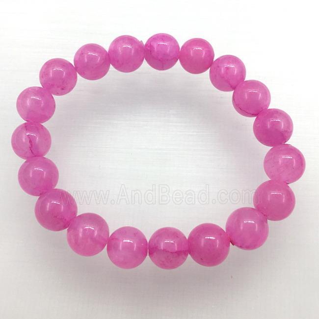 Stretch Jade bracelet, dye