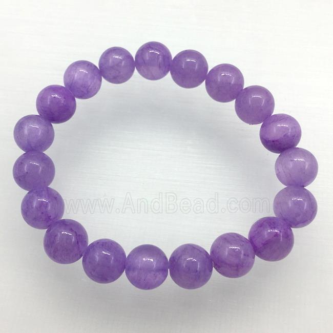Stretch Jade bracelet, dye