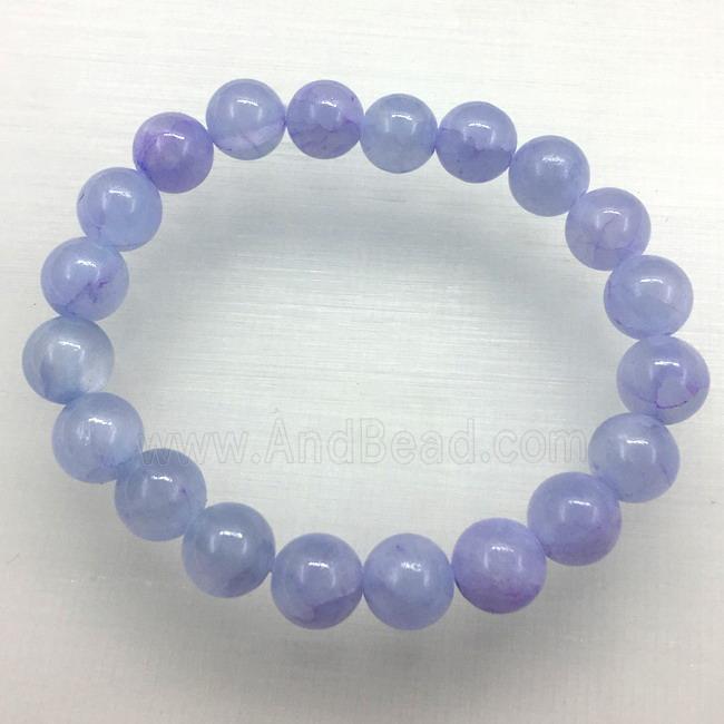 Stretch Jade bracelet, dye