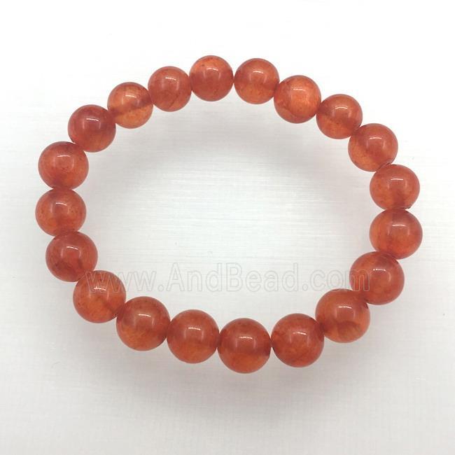 Stretch Jade bracelet, dye