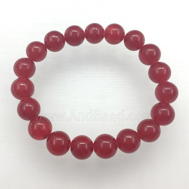 Stretch Jade bracelet, dye