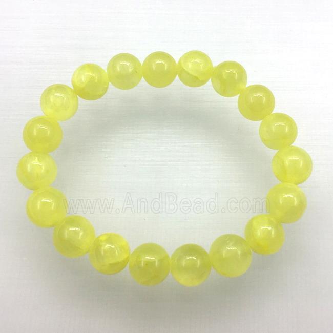 Stretch Jade bracelet, dye