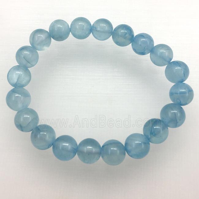 Stretch Jade bracelet, dye