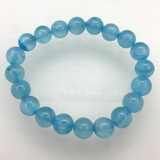 Stretch Jade bracelet, dye