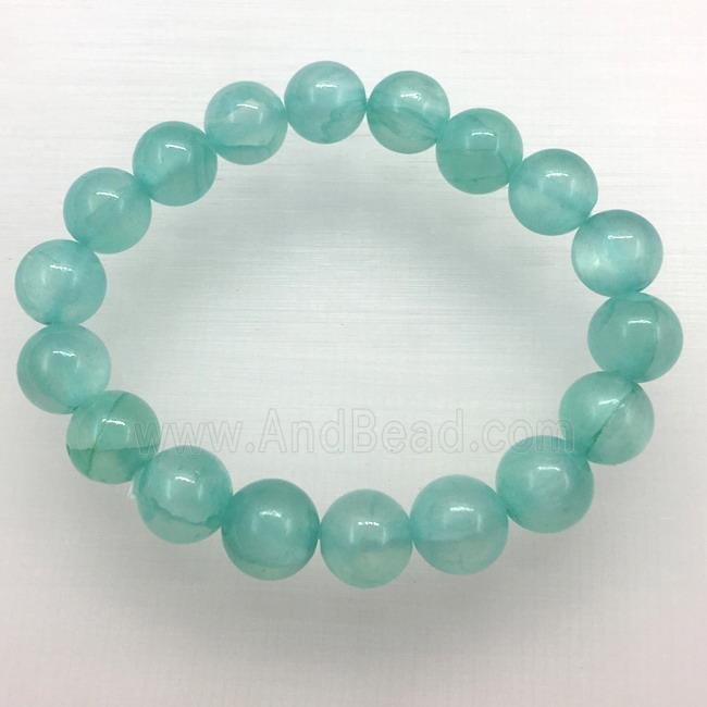 Stretch Jade bracelet, dye