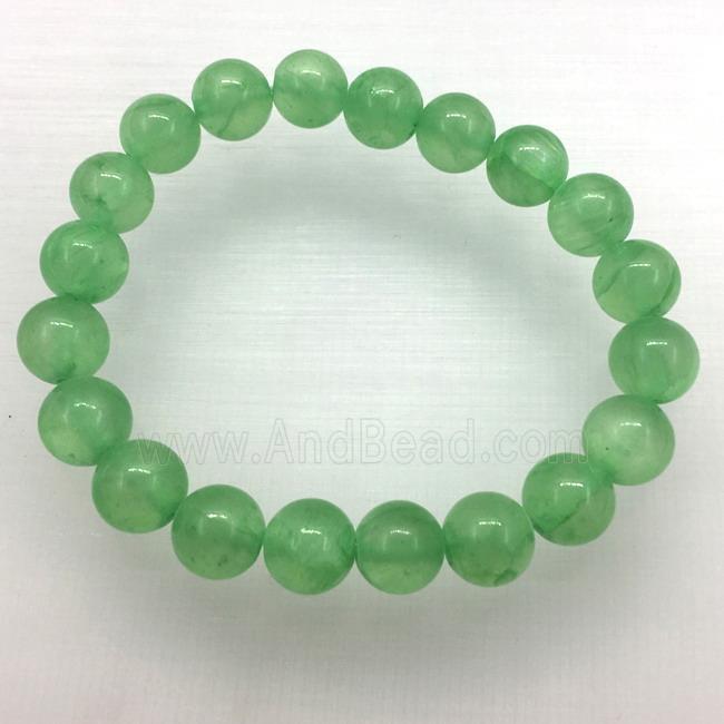 Stretch Jade bracelet, dye