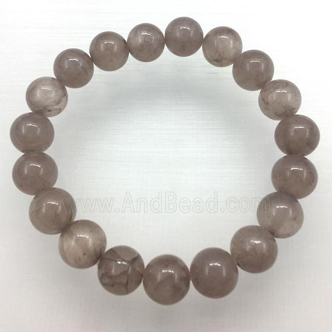 Stretch Jade bracelet, dye