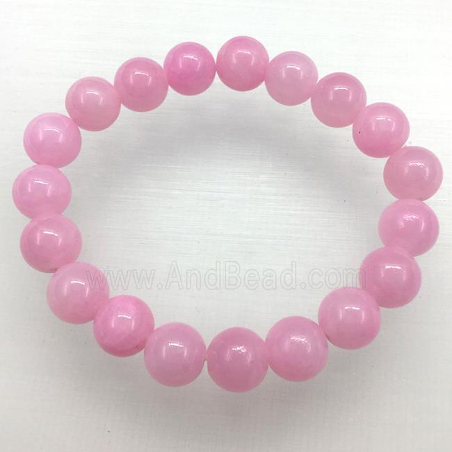 Stretch Jade bracelet, dye