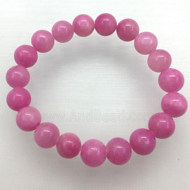 Stretch Jade bracelet, dye