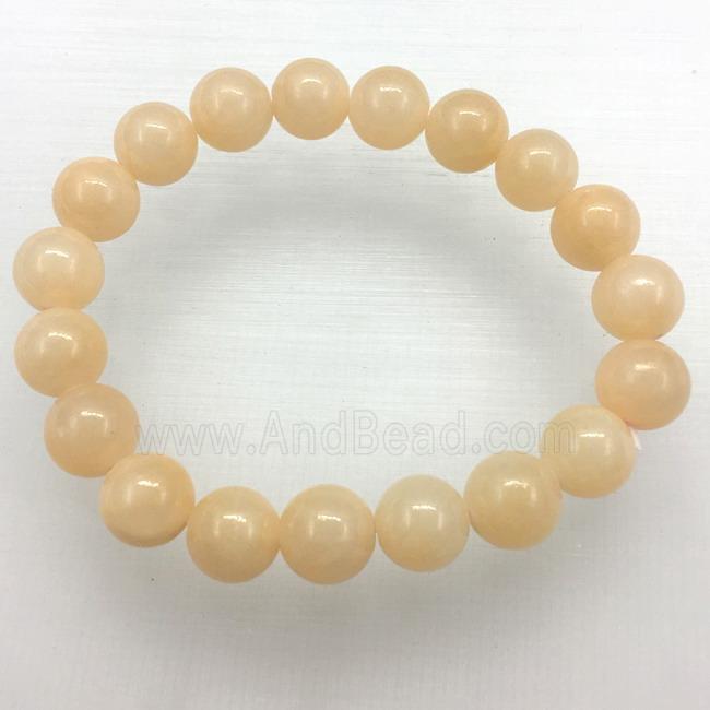 Stretch Jade bracelet, dye