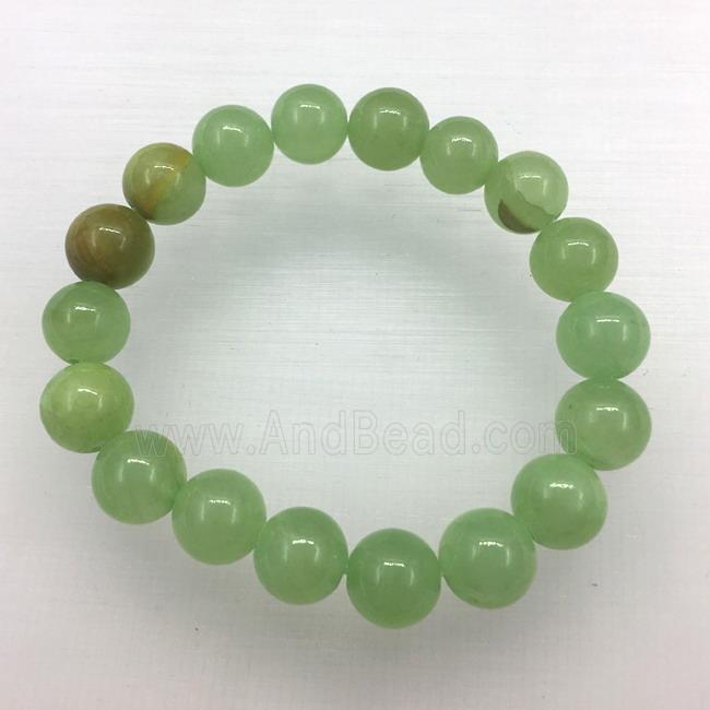 Stretch Jade bracelet, dye