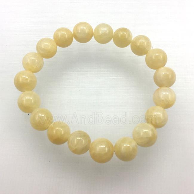 Stretch Jade bracelet, dye
