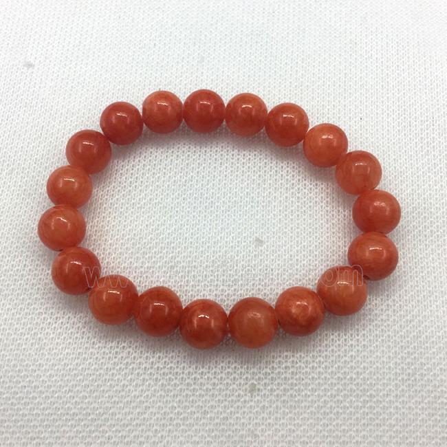Stretch Jade bracelet, dye