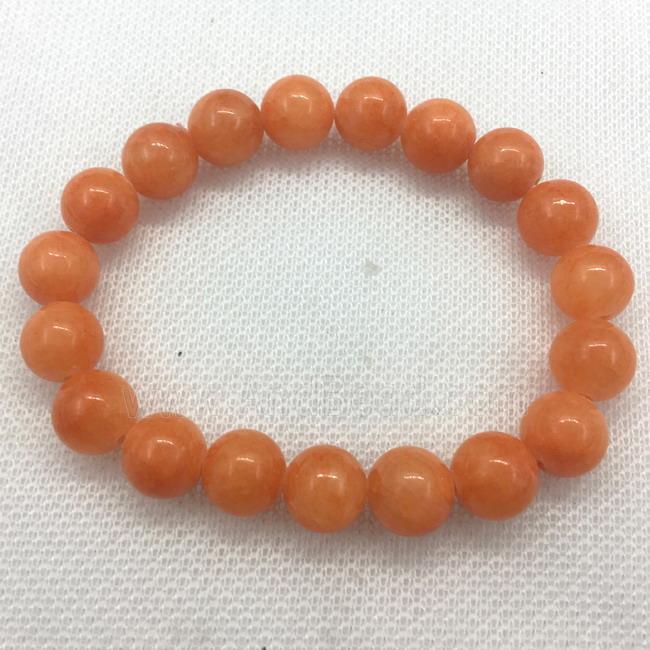 Stretch Jade bracelet, dye